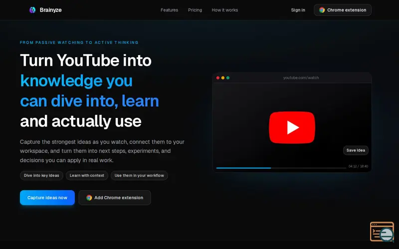 Screenshot of Brainyze