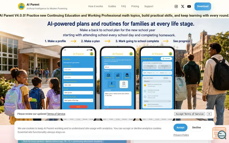 Screenshot of AI Parent