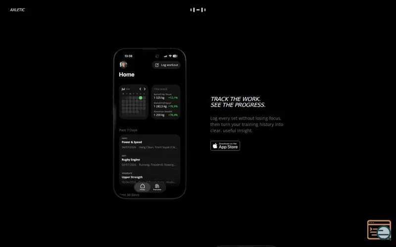 Screenshot of Axletic