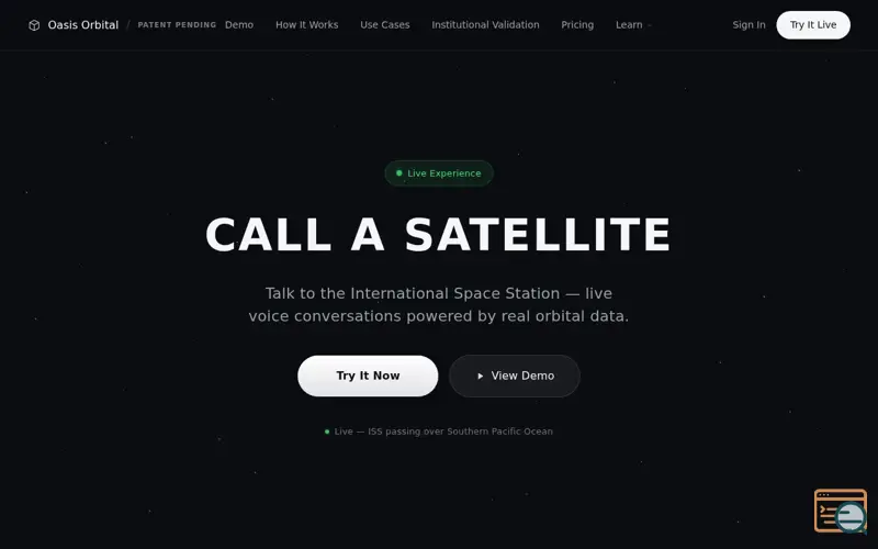 Screenshot of Call a Satellite - Talk to Satellites