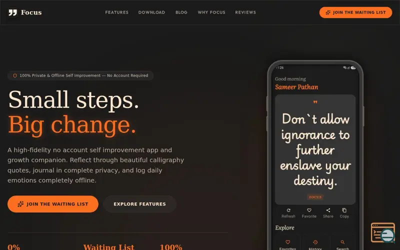 Screenshot of  Focus