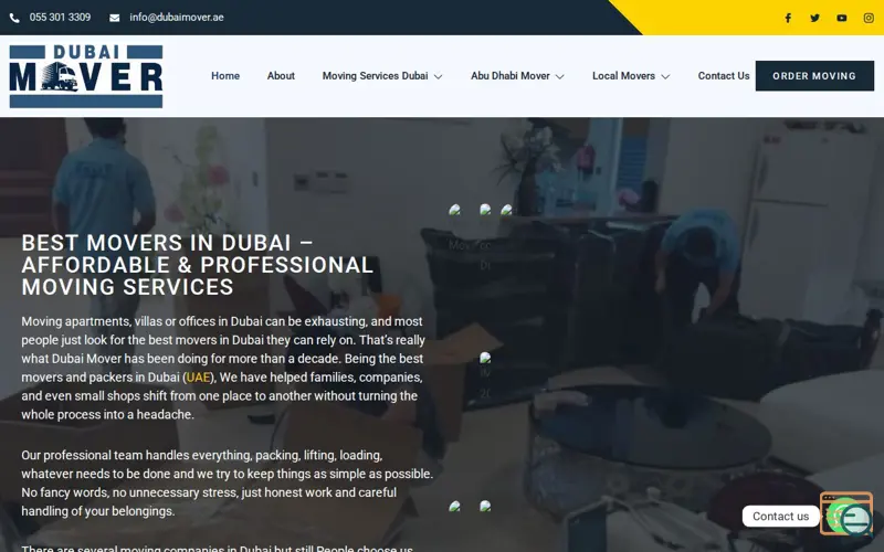 Screenshot of Dubai Mover