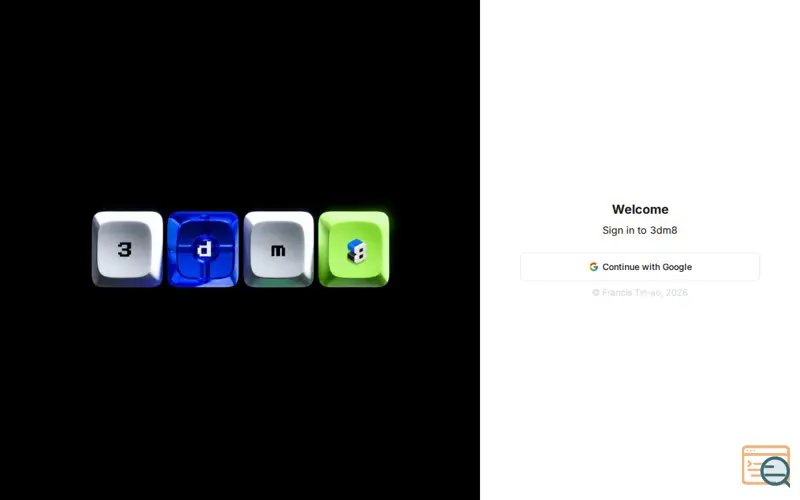 Screenshot of 3dm8