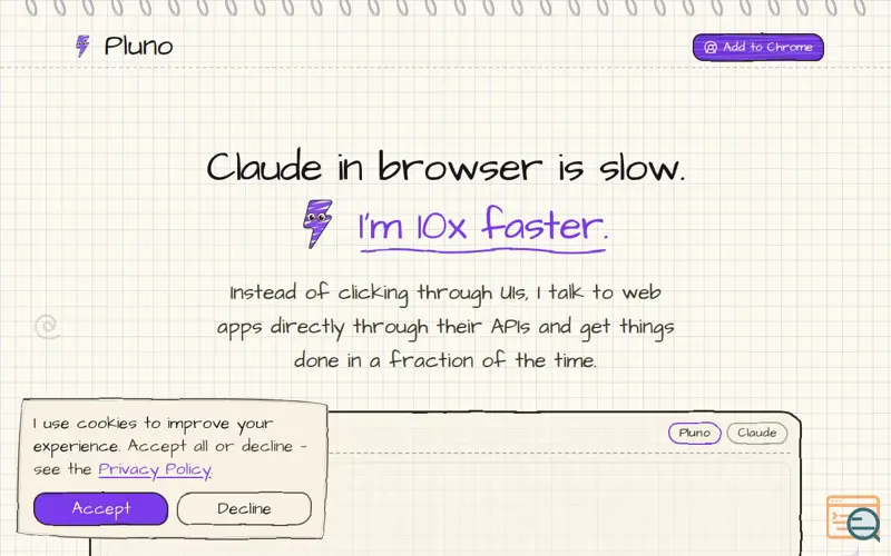 Screenshot of Pluno
