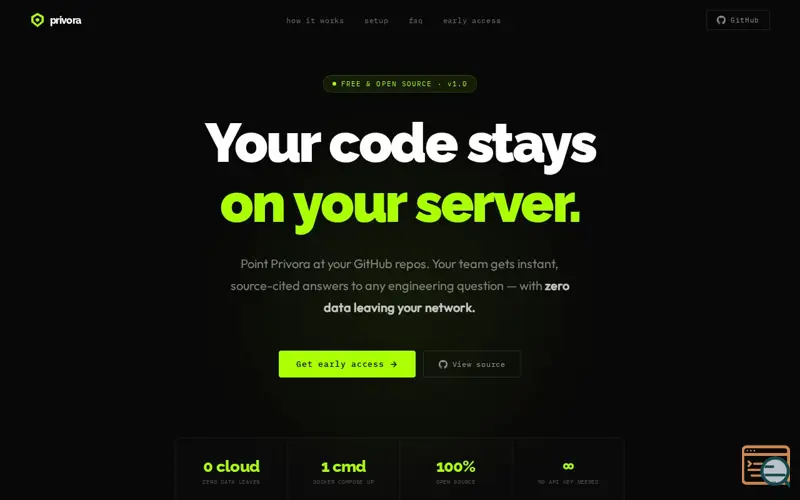 Screenshot of Privora