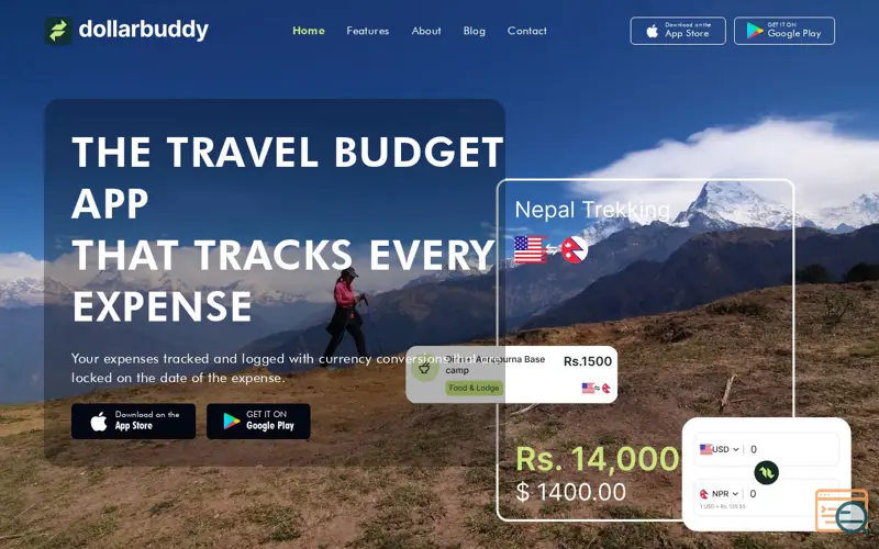 Screenshot of DollarBuddy