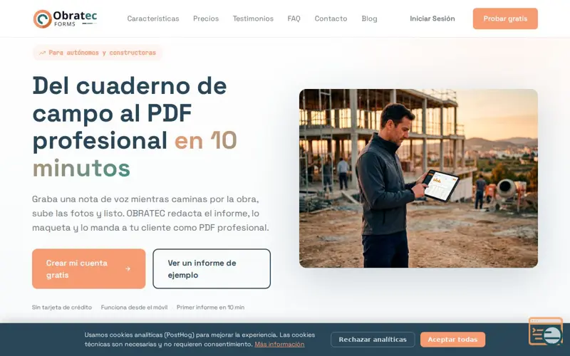Screenshot of OBRATEC