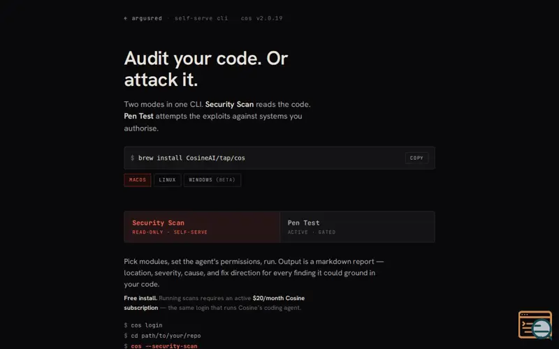 Screenshot of Argusred