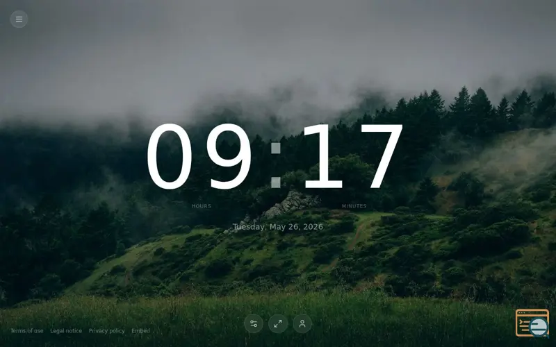 Screenshot of horloge-live.com
