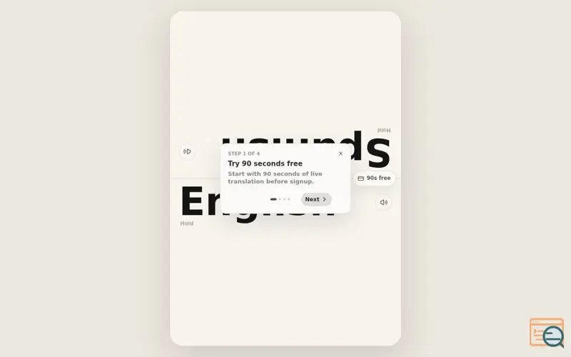 Screenshot of Interpreto