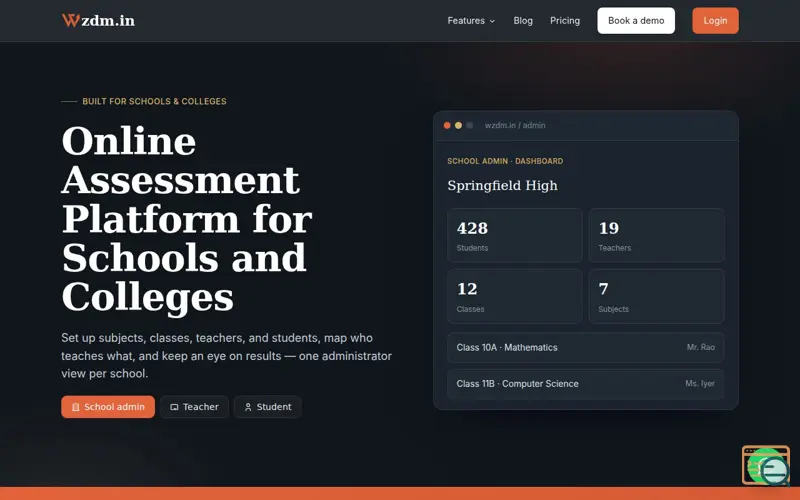 Screenshot of Wzdm.in