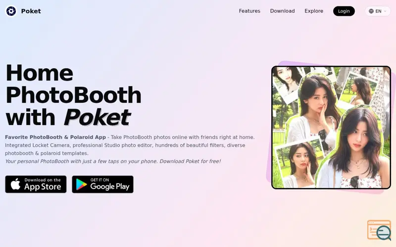 Screenshot of Poket PhotoBooth