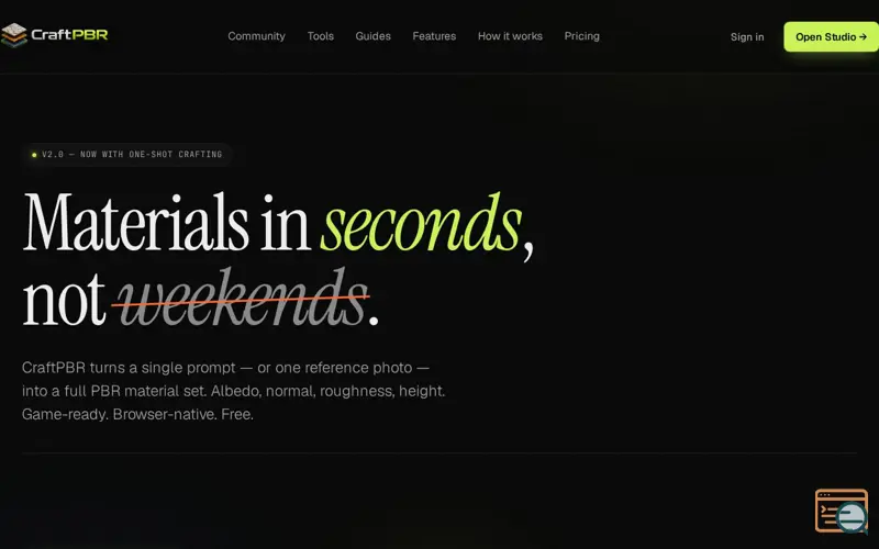 Screenshot of CraftPBR