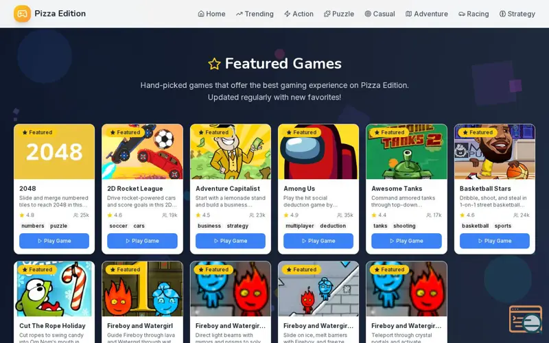 Screenshot of Pizza Edition