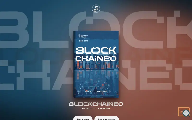 Screenshot of Blockchainednovel