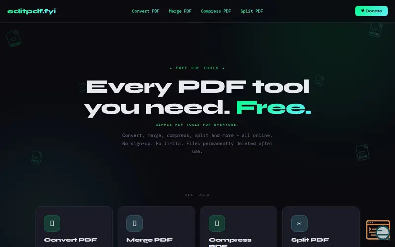 Screenshot of EditPDF