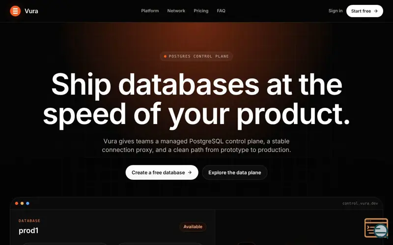 Screenshot of Vura
