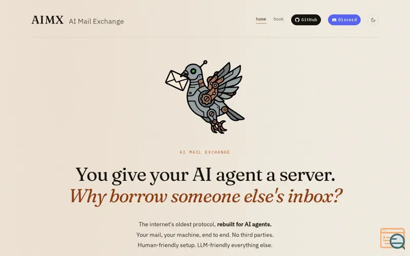 Screenshot of AIMX