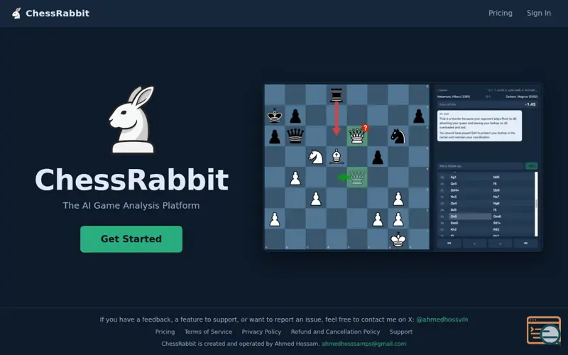 Screenshot of ChessRabbit