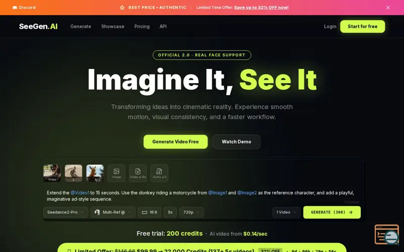 Screenshot of SeeGen AI, a launch using Airwallex