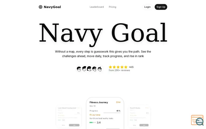 Screenshot of NavyGoal.com