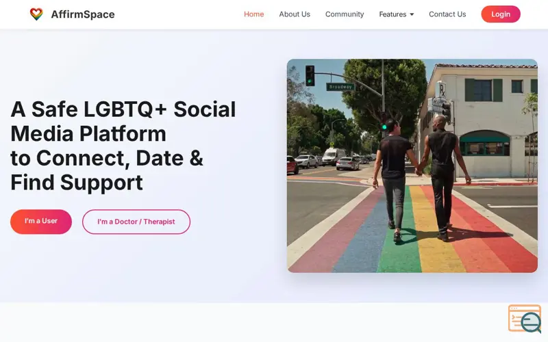 Screenshot of Affirmspace