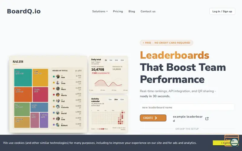 Screenshot of BoardQ.io