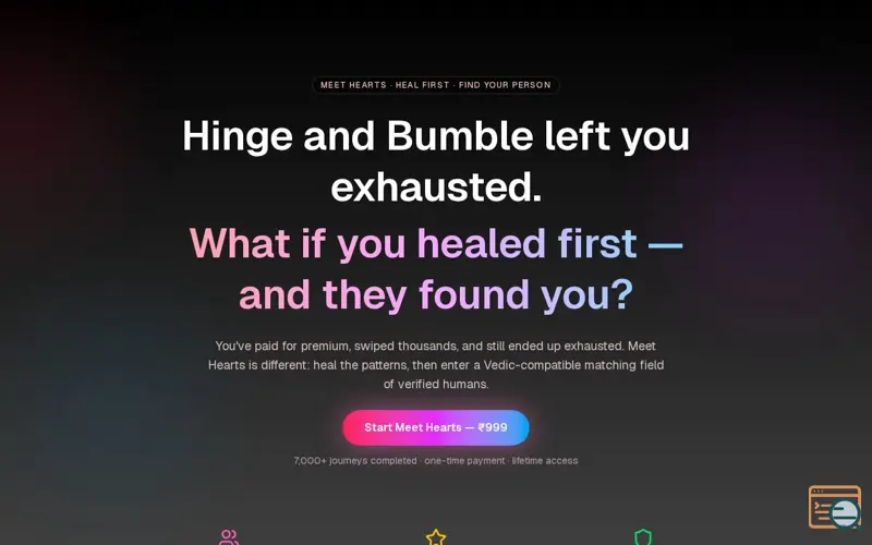 Screenshot of Meet Hearts