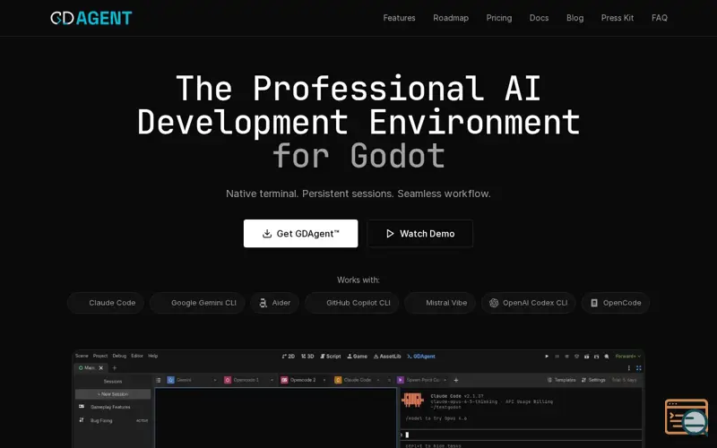 Screenshot of GDAgent