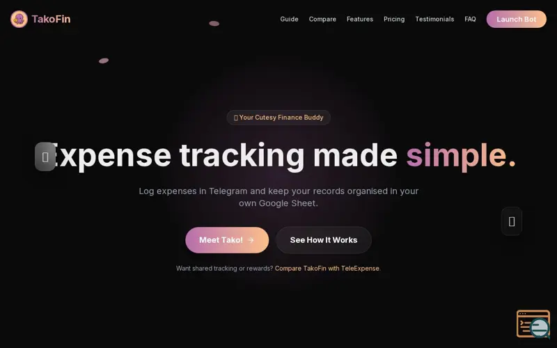 Screenshot of TakoFin