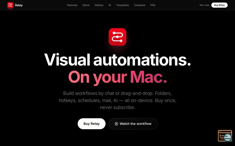 Screenshot of Relay for Mac