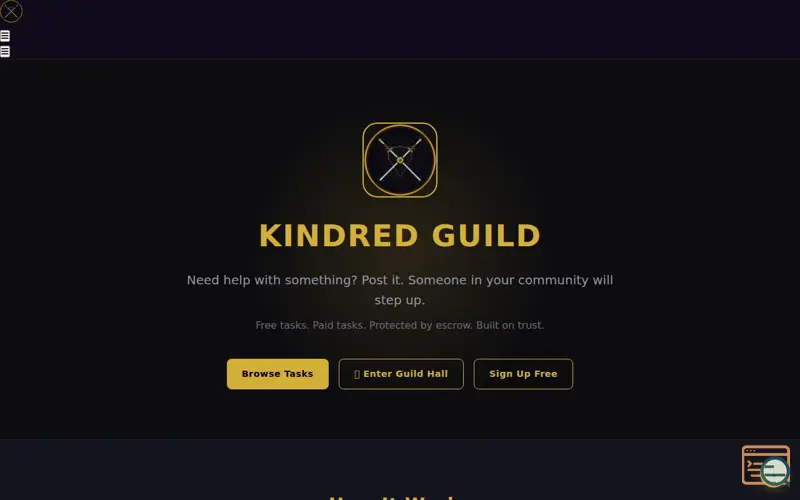 Screenshot of Kindred Guild