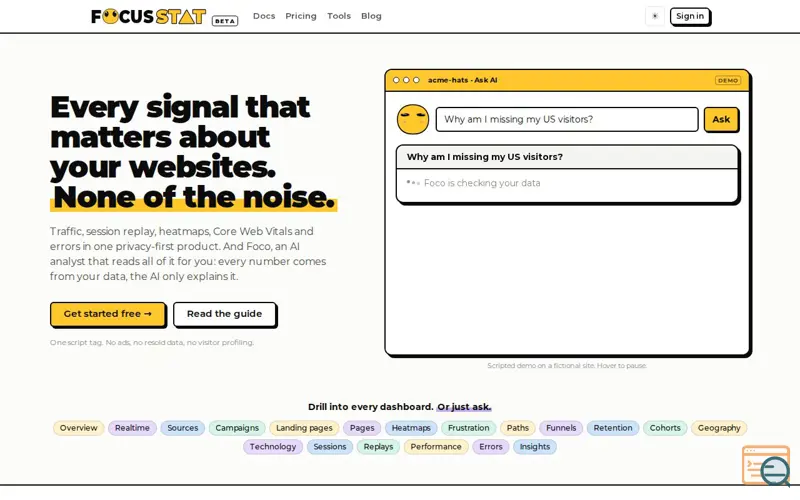 Screenshot of FocusStat