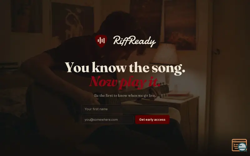 Screenshot of RiffReady