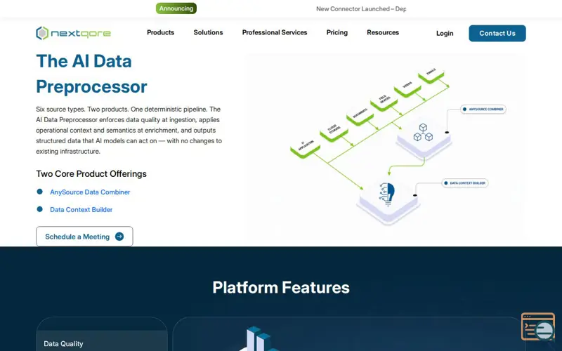Screenshot of Nextqore