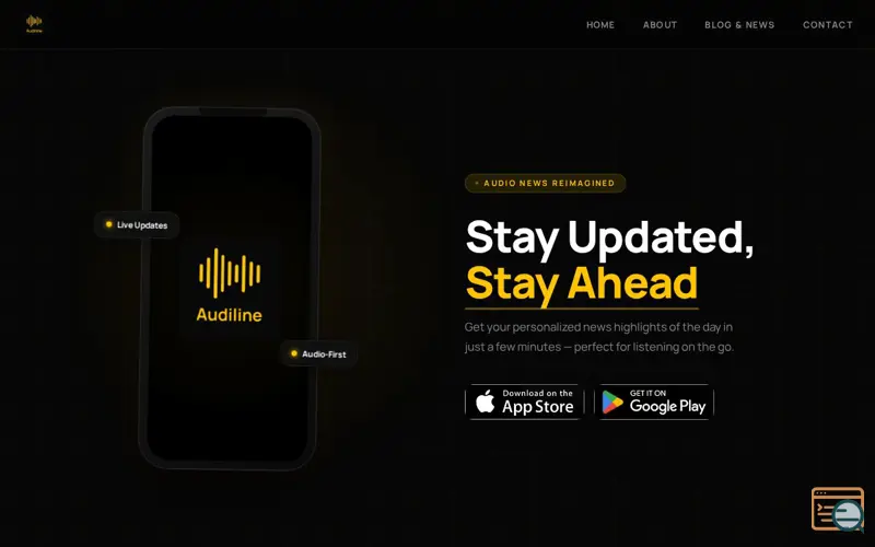 Screenshot of Audiline