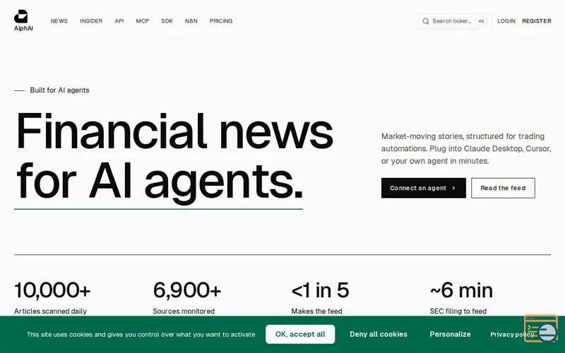 Screenshot of AlphAI