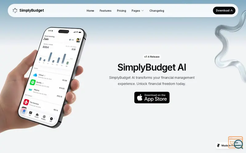 Screenshot of Simplybudget