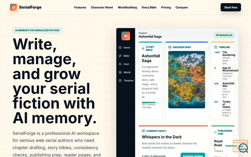 Screenshot of SerialForge