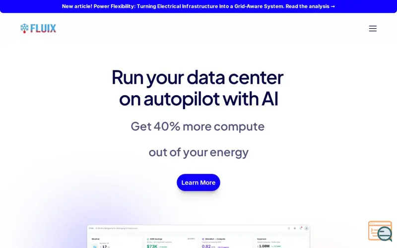 Screenshot of FLUIX AI