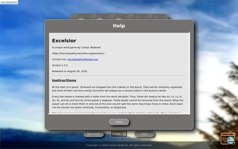 Screenshot of Excelsior