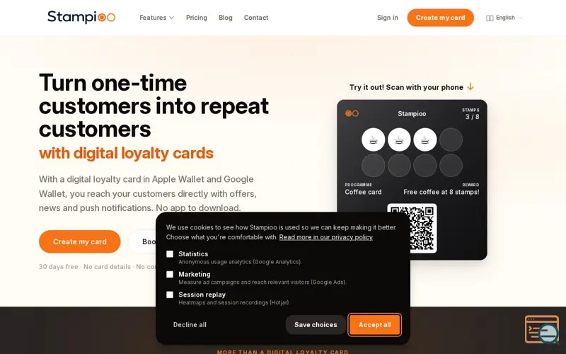 Screenshot of Stampioo