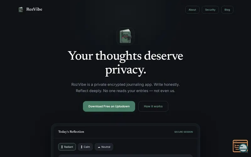 Screenshot of RozVibe