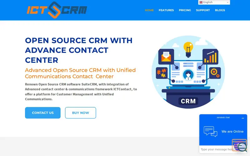 Screenshot of ICTCRM