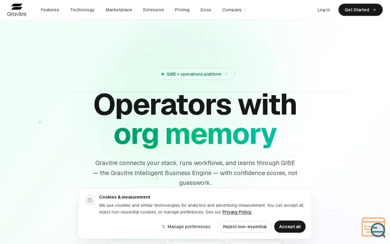 Screenshot of Gravitre