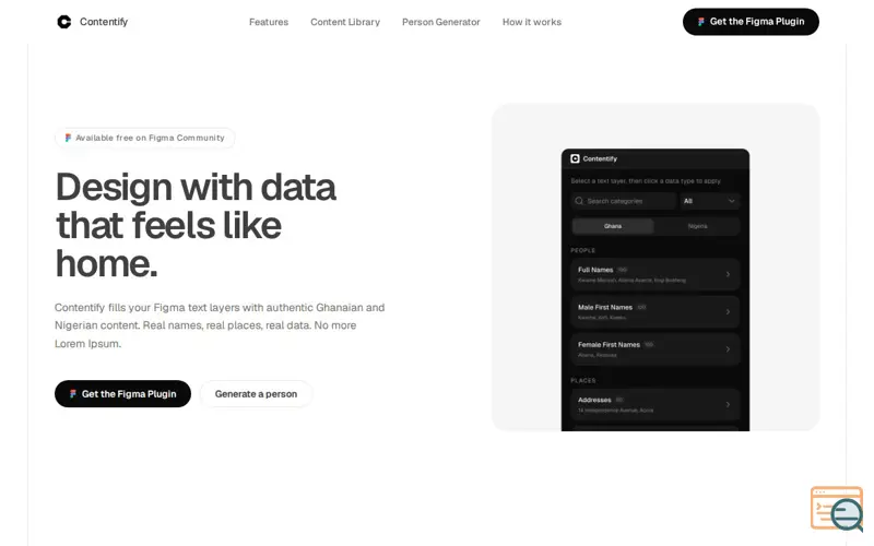 Screenshot of Contentify