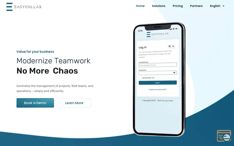 Screenshot of Easy Collab, a launch using Mailjet