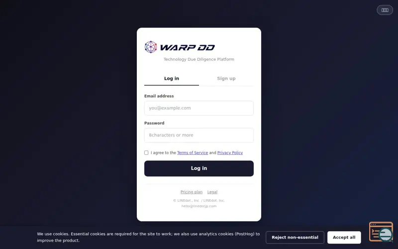 Screenshot of WARP DD