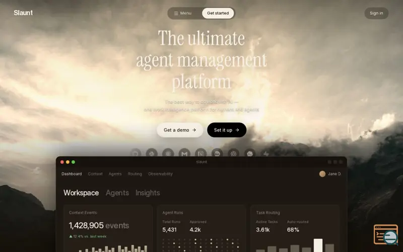 Screenshot of Slaunt