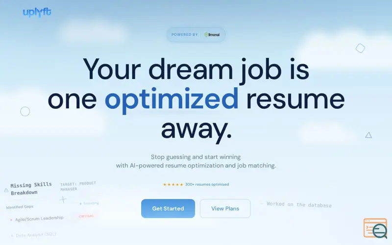 Screenshot of Uplyft
